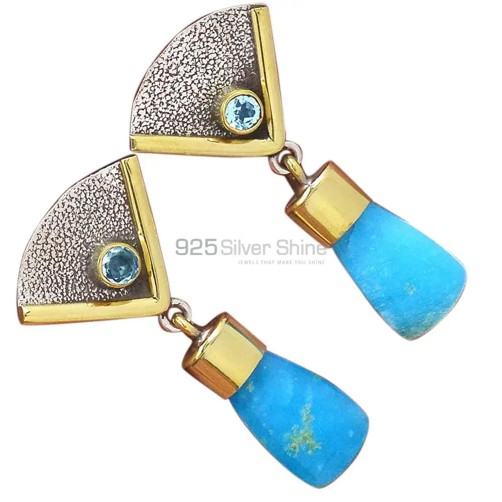 Semi Precious Gemstone Earrings In 925 Sterling Silver 925SE3053_0