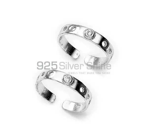 Semi Precious Gemstone Toe Rings In Solid 925 Silver Jewelry