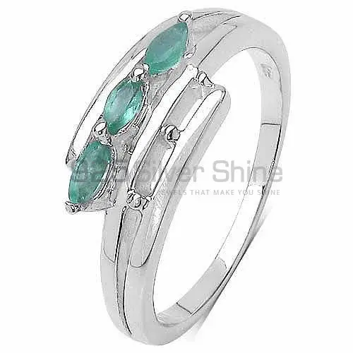 Semi Precious Green Onyx Gemstone Rings Manufacturer In 925 Sterling Silver Jewelry 925SR3311_0