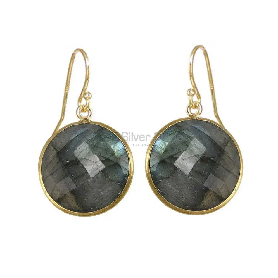 Semi Precious Labradorite Gemstone Earrings Wholesaler In 925 Sterling Silver Jewelry 925SE1947