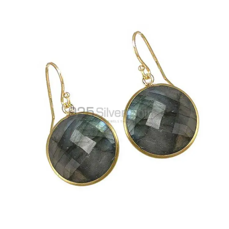 Semi Precious Labradorite Gemstone Earrings Wholesaler In 925 Sterling Silver Jewelry 925SE1947_0