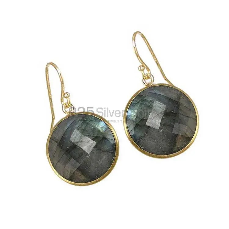 Semi Precious Labradorite Gemstone Earrings In 925 Sterling Silver Jewelry 925SE1947_1