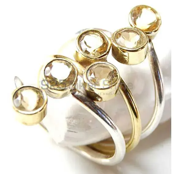 Semi Precious Lemon Topaz Gemstone Rings Manufacturer In 925 Sterling Silver Jewelry 925SR3705_0