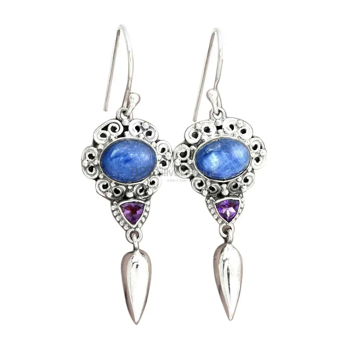 Semi Precious Multi Gemstone Earrings In Fine 925 Sterling Silver 925SE2425_0