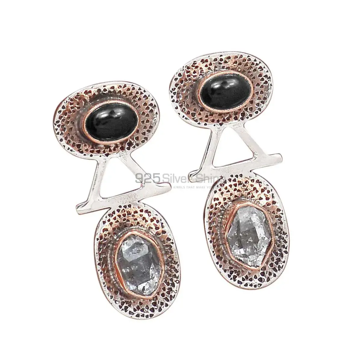 Semi Precious Multi Gemstone Earrings In 925 Sterling Silver Jewelry 925SE2136_0