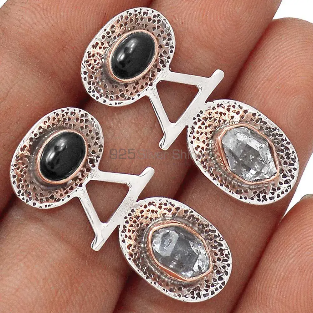 Semi Precious Multi Gemstone Earrings Manufacturer In 925 Sterling Silver Jewelry 925SE2136_0
