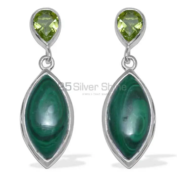 Semi Precious Multi Gemstone Earrings Suppliers In 925 Sterling Silver Jewelry 925SE889