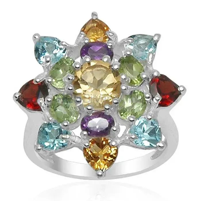 Semi Precious Multi Gemstone Rings In 925 Sterling Silver Jewelry 925SR1558_0