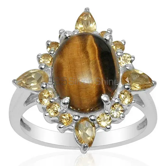 Semi Precious Multi Gemstone Rings Manufacturer In 925 Sterling Silver Jewelry 925SR1482