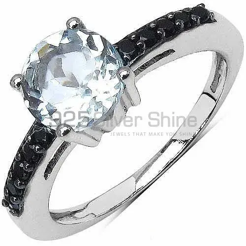 Semi Precious Multi Gemstone Rings Suppliers In 925 Sterling Silver Jewelry 925SR3053