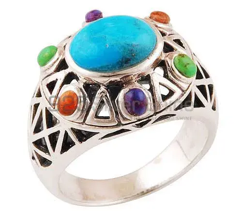 Semi Precious Multi Gemstone Rings Wholesaler In 925 Sterling Silver Jewelry 925SR2892