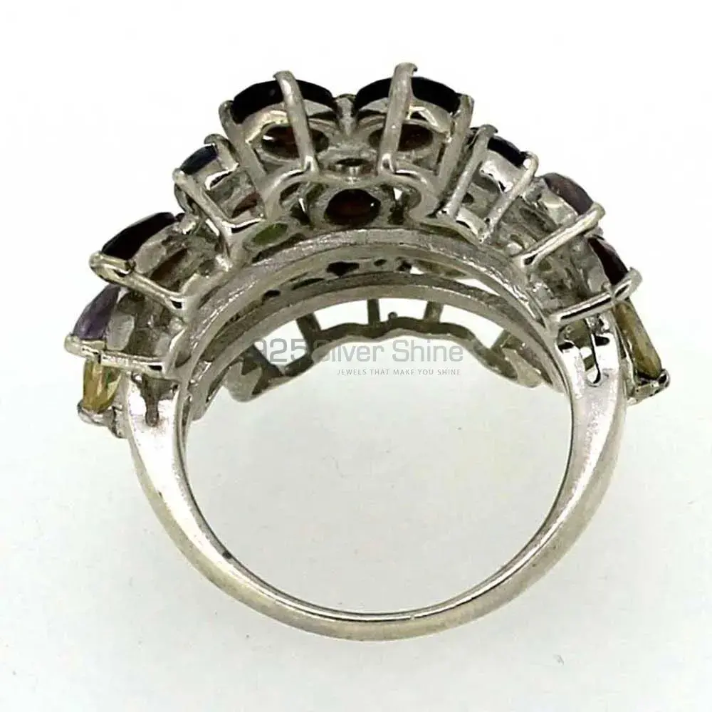 Semi Precious Multi Stone Gemstone Handmade Ring In 925 Solid Silver 925SR031-2_0