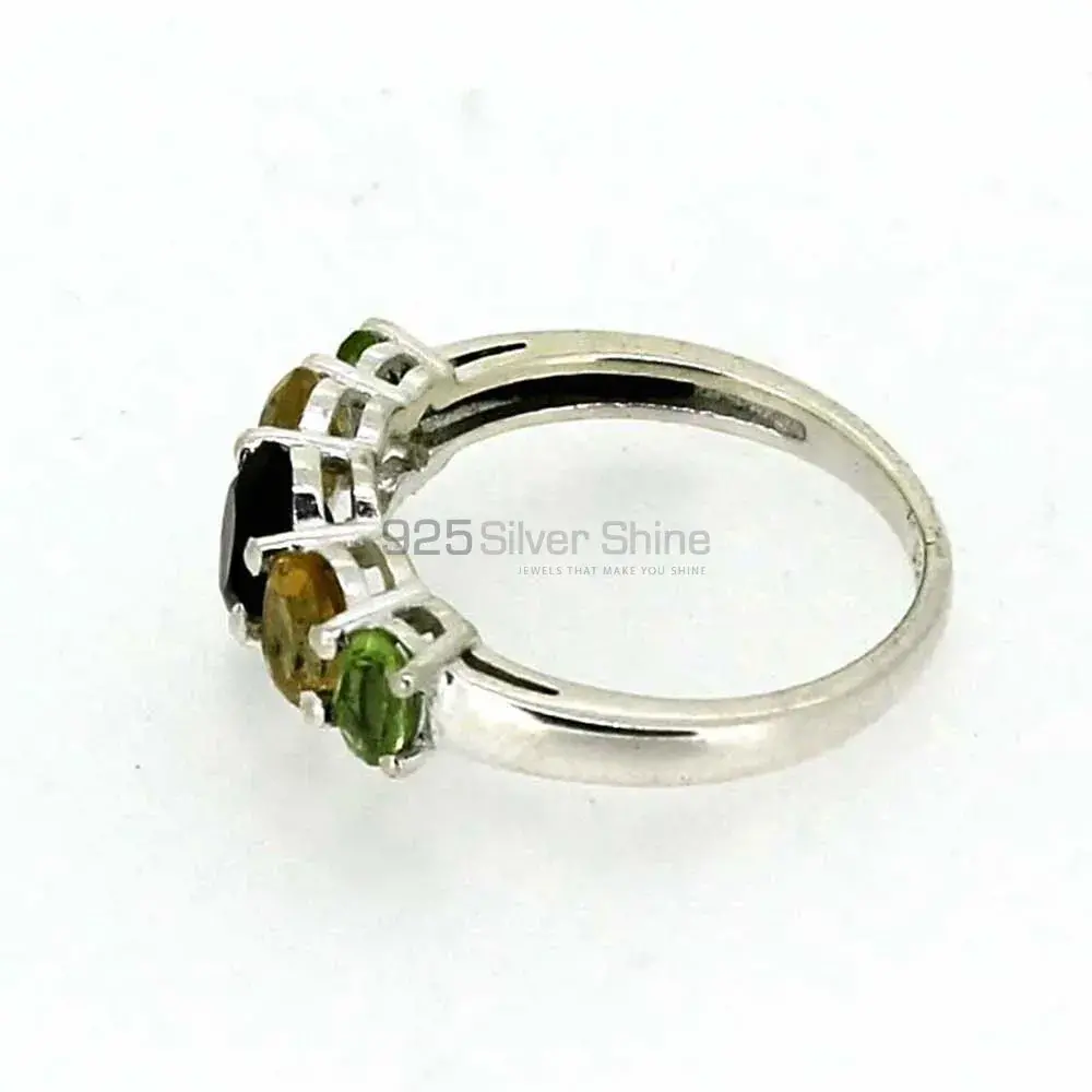 Semi Precious Multi Stone Gemstone Ring In 925 Silver 925SR08-1_2