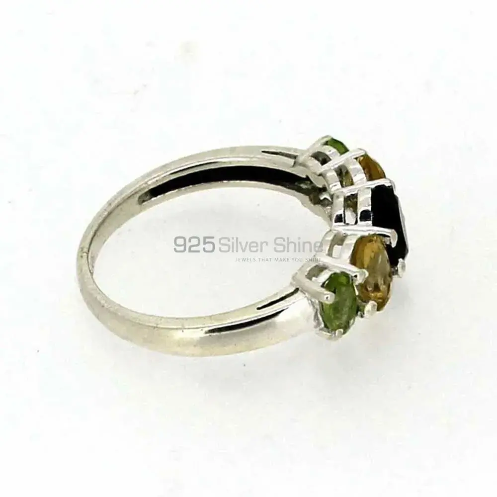 Semi Precious Multi Stone Gemstone Ring In 925 Silver 925SR08-1_3
