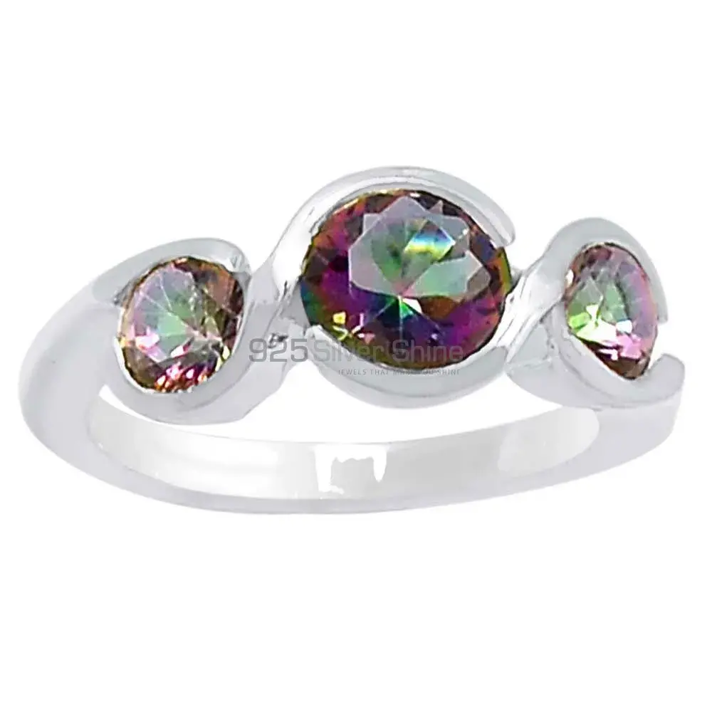 Semi Precious Mystic Topaz Gemstone Handmade Ring In 925 Solid Silver 925SR082-1_0