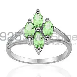 Semi Precious Peridot Gemstone Rings In 925 Sterling Silver Jewelry 925SR2020
