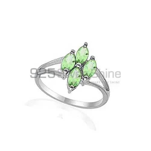 Semi Precious Peridot Gemstone Rings Exporters In 925 Sterling Silver Jewelry 925SR2020_0