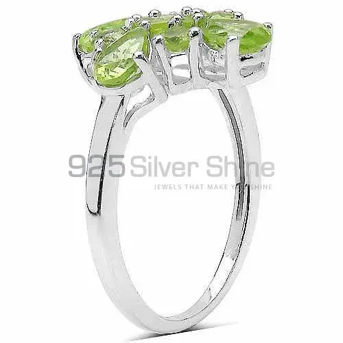 Semi Precious Peridot Gemstone Rings In 925 Sterling Silver 925SR3357_0