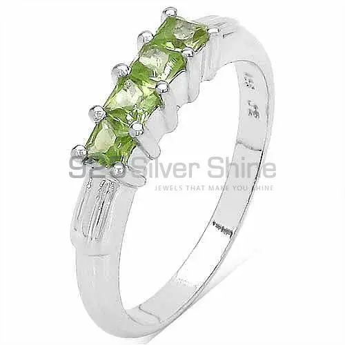 Natural Peridot Gemstone Rings Wholesaler In 925 Sterling Silver Jewelry 925SR3129_1