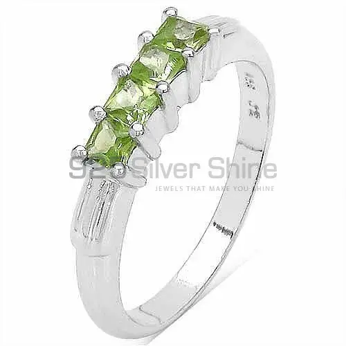 Natural Peridot Gemstone Rings In 925 Sterling Silver Jewelry 925SR3129_1