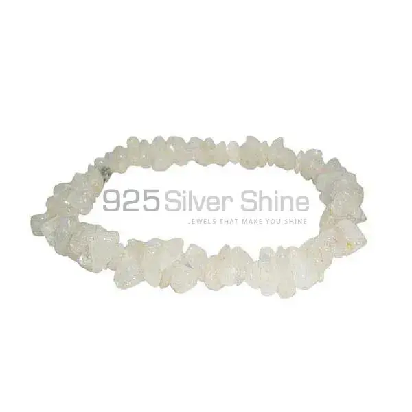 Semi Precious Rainbow Moonstone Beads Bracelets 925BB195