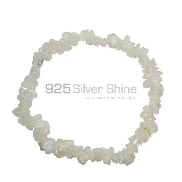 Semi Precious Rainbow Moonstone Beads Bracelets 925BB195_0