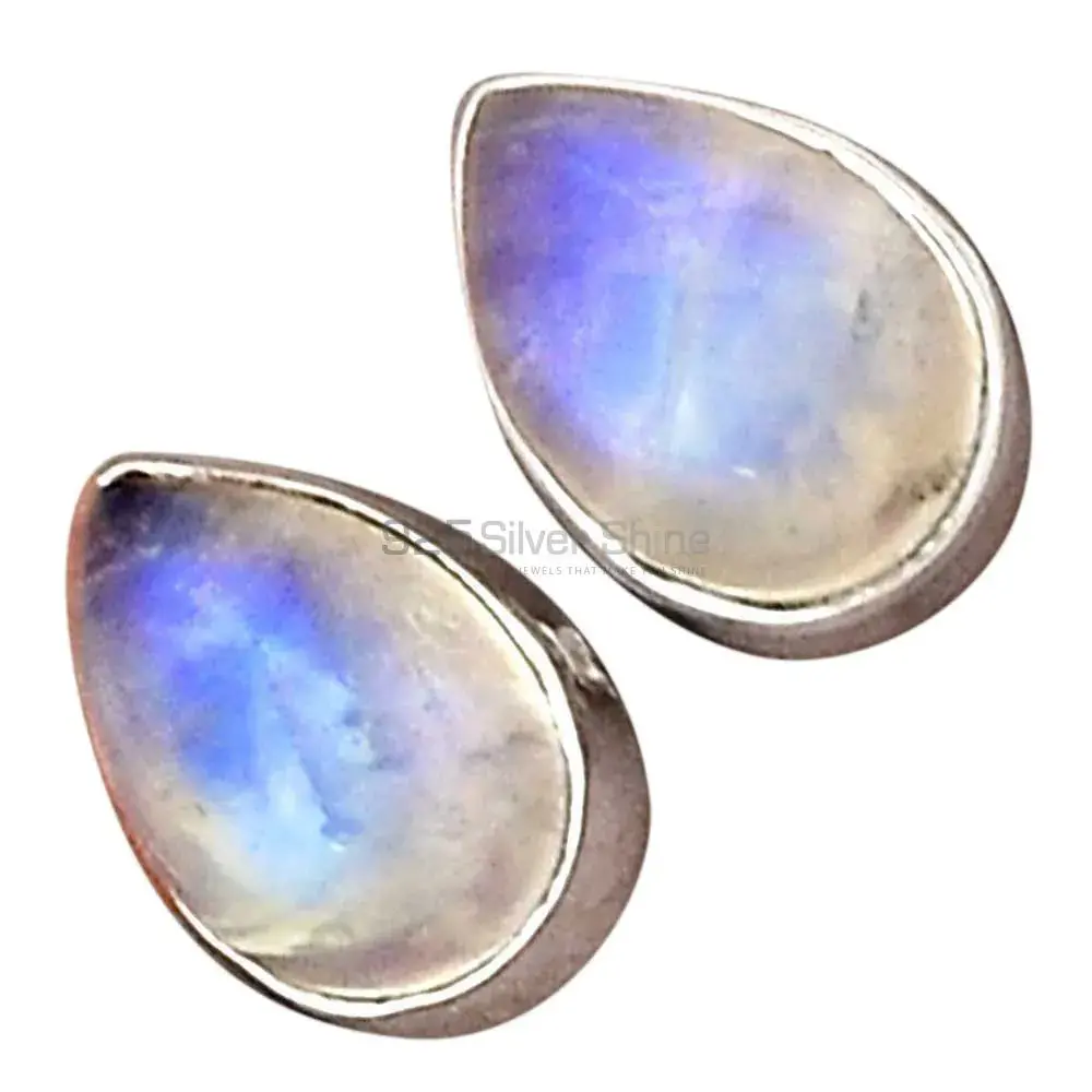 Semi Precious Rainbow Moonstone Earrings Exporters In 925 Sterling Silver Jewelry 925SE2291_3