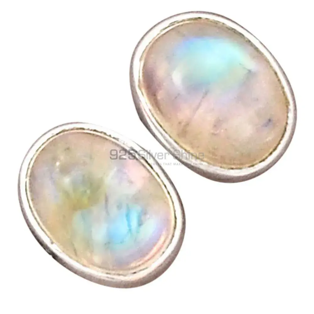 Semi Precious Rainbow Moonstone Earrings Exporters In 925 Sterling Silver Jewelry 925SE2291_5