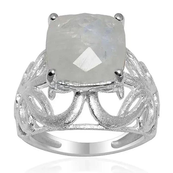 Semi Precious Rainbow Moonstone Rings In 925 Sterling Silver Jewelry 925SR1634_0