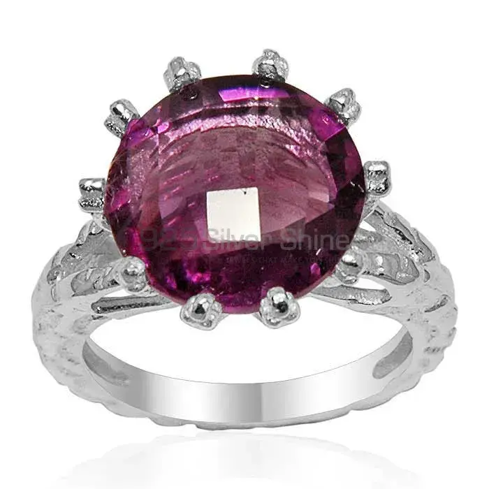 Semi Precious Rhodonite Gemstone Rings Exporters In 925 Sterling Silver Jewelry 925SR1637