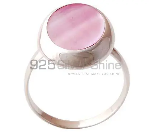 Semi Precious Rose Quartz Gemstone Rings In Solid 925 Silver 925SR2871