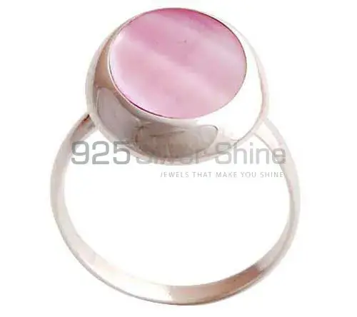 Semi Precious Rose Quartz Gemstone Rings In Solid 925 Silver 925SR2871_0