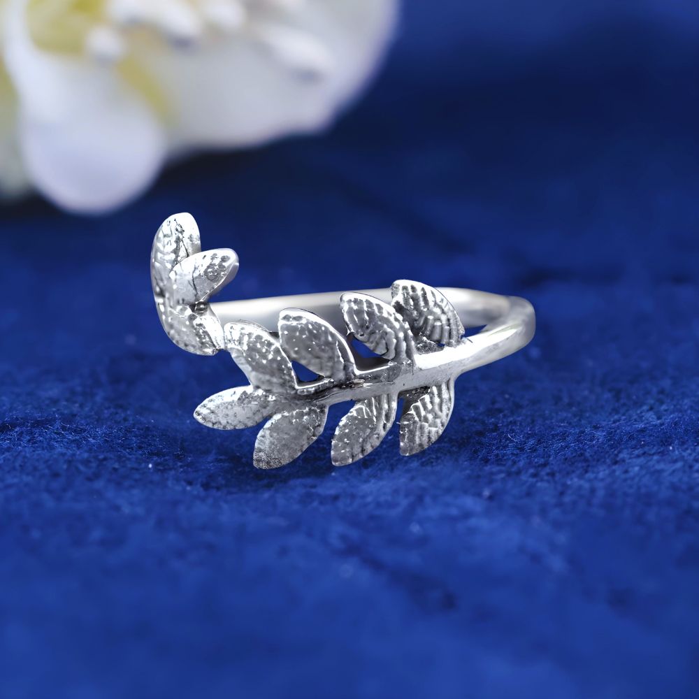 Semi Precious Rose Quartz Gemstone Rings Manufacturer In 925 Sterling Silver Jewelry 925SR2181_2