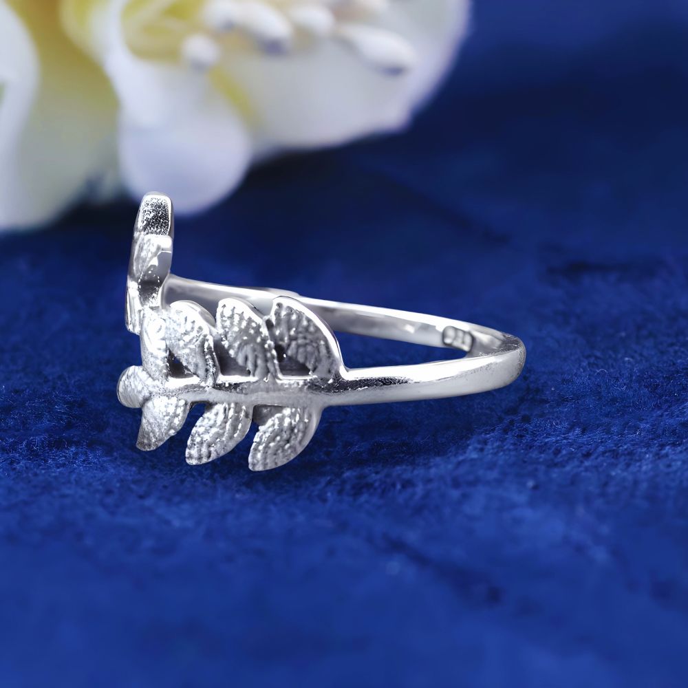 Semi Precious Rose Quartz Gemstone Rings Manufacturer In 925 Sterling Silver Jewelry 925SR2181_3