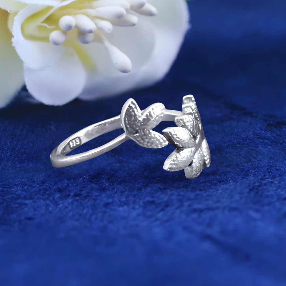 Semi Precious Rose Quartz Gemstone Rings Manufacturer In 925 Sterling Silver Jewelry 925SR2181_4