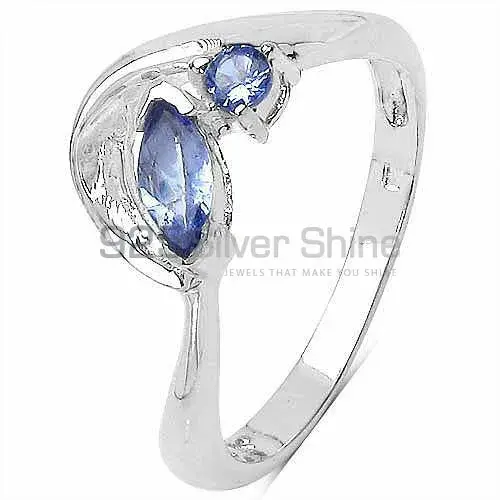 Semi Precious Tanzanite Gemstone Rings Exporters In 925 Sterling Silver Jewelry 925SR3308_1