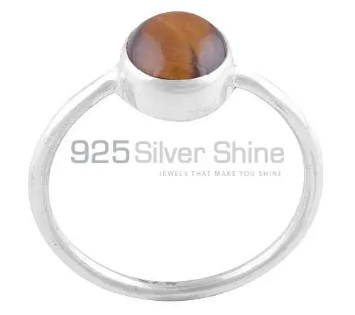 Semi Precious Tiger's Eye Gemstone Rings Suppliers In 925 Sterling Silver Jewelry 925SR2816_0