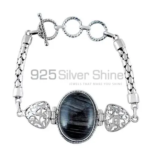 Seraphinite Gemstone Bracelets In Solid Sterling Silver Jewelry 925SB384