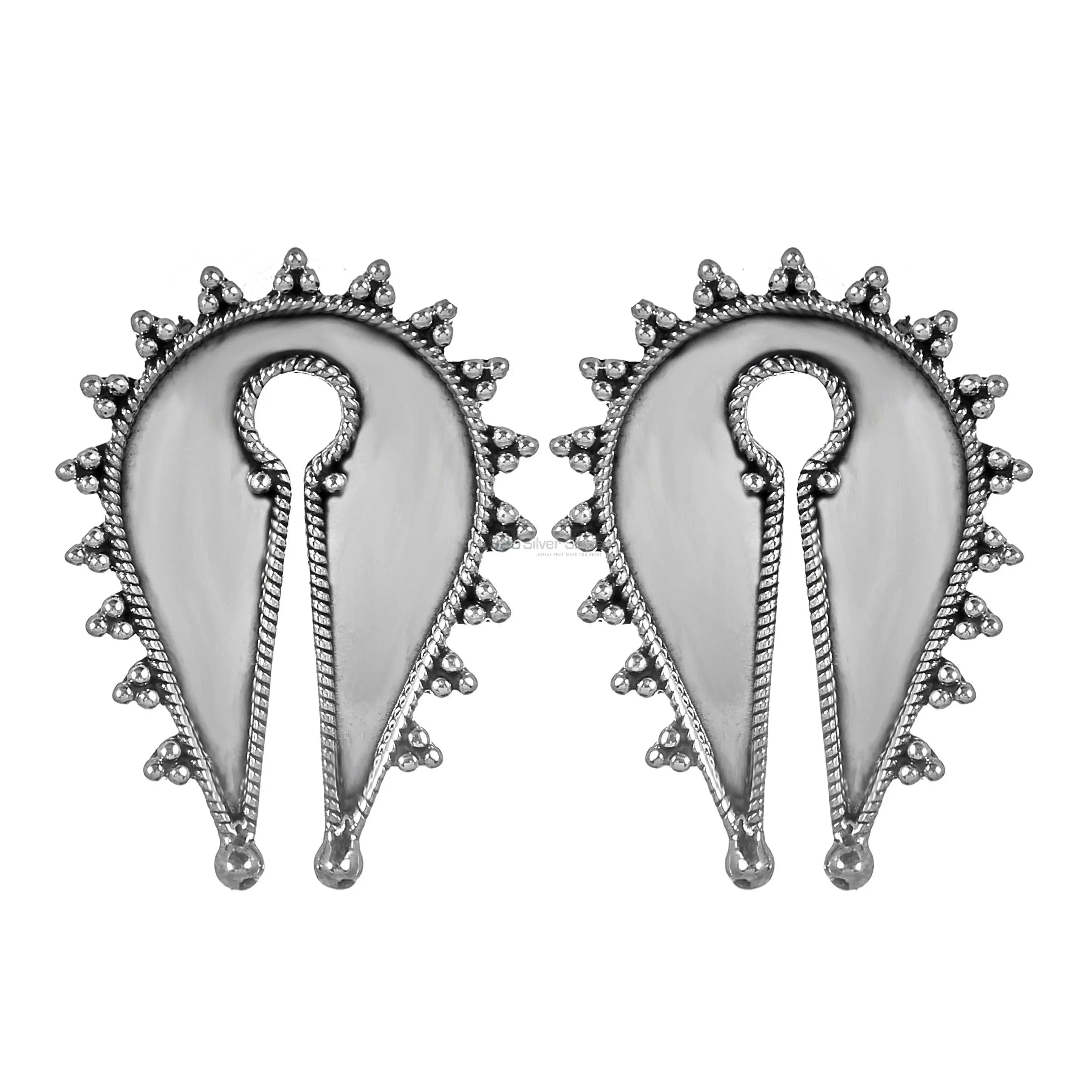 shivling Design 925 Sterling Silver Earrings 925SE249_0