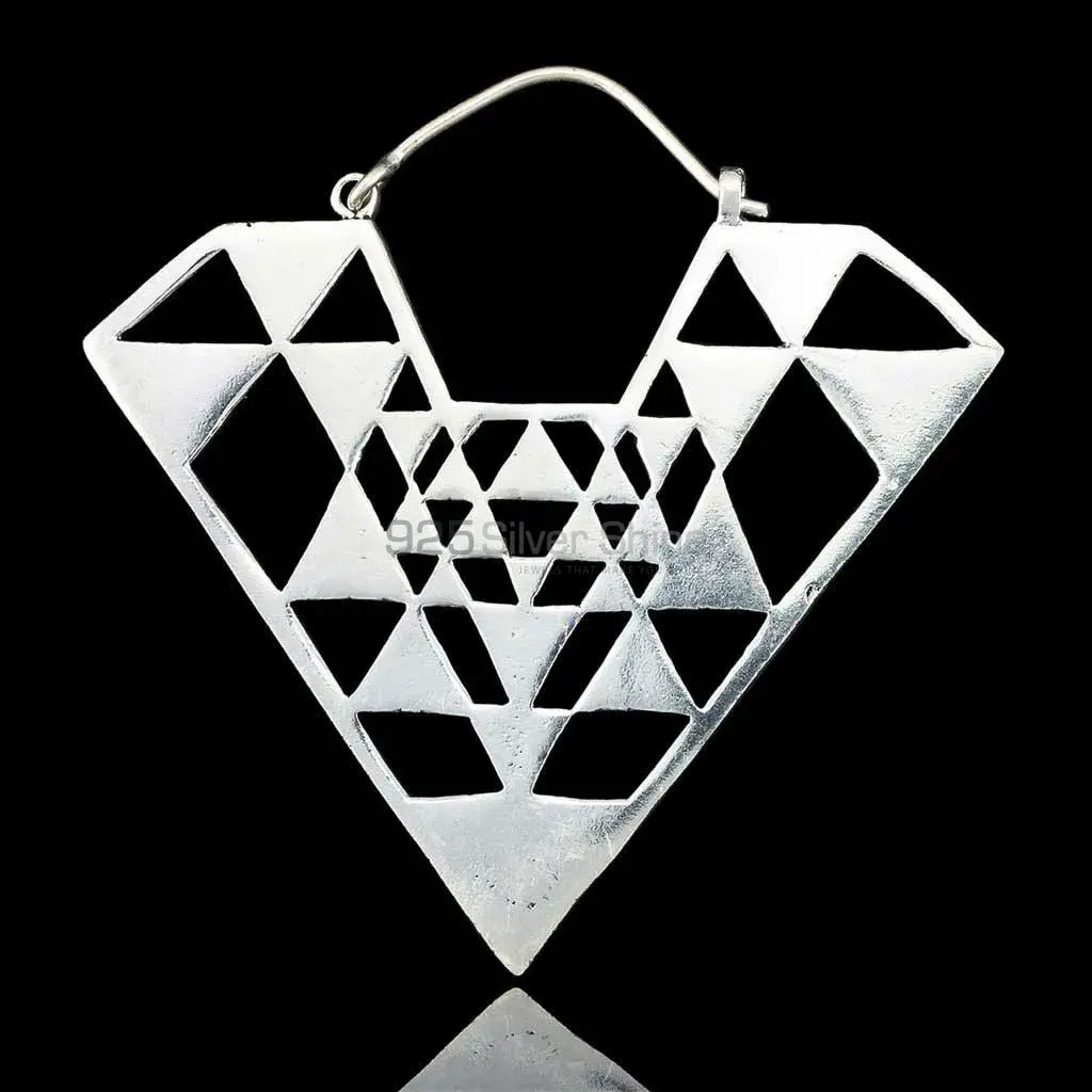 Shree Yantra Earring In Sterling Silver Jewelry 925ME112