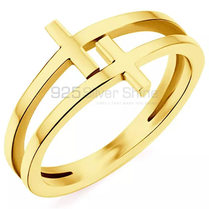 Sideways Cross Ring For Women Cute Ring Layer Ring CRMR79_2