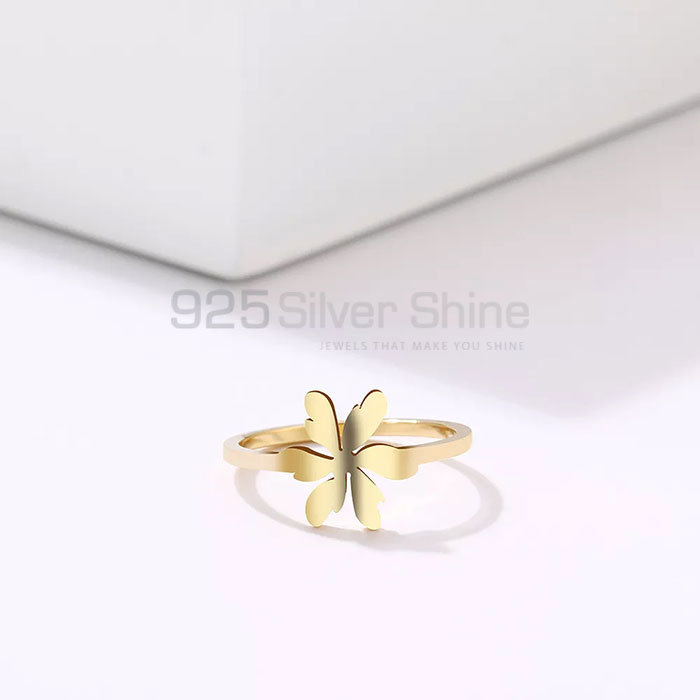 Simple Flower Minimalist Ring In Sterling Silver FWMR237_2