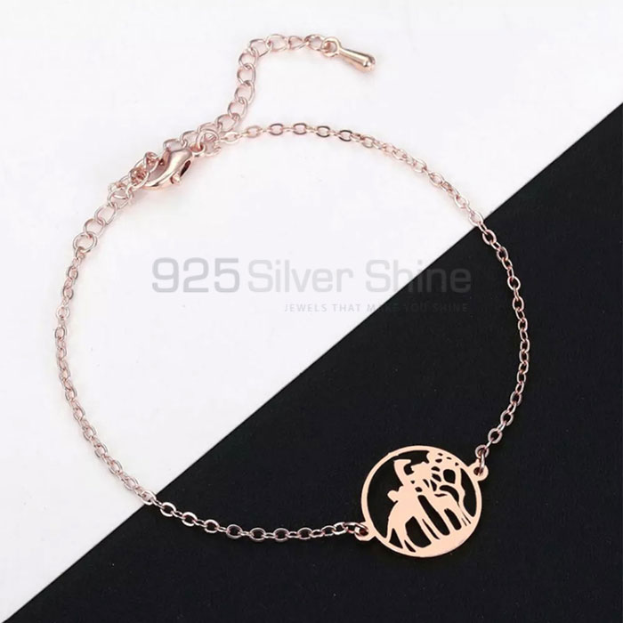 Simple Ocean Wave Bracelet, Animal Minimalist Bracelet In 925 Sterling Silver AMB12_0