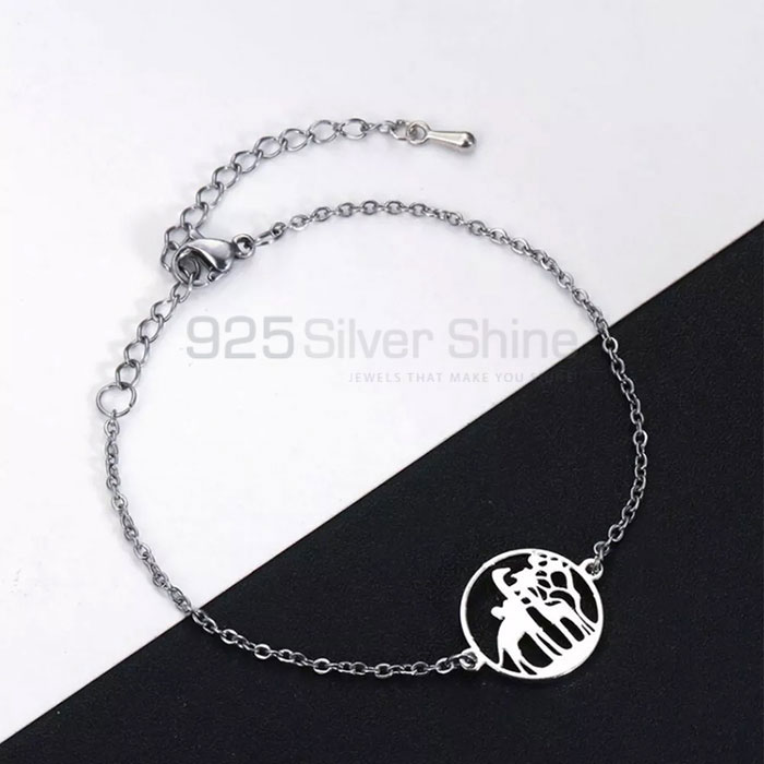 Simple Ocean Wave Bracelet, Animal Minimalist Bracelet In 925 Sterling Silver AMB12_1