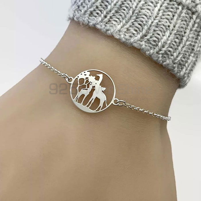 Simple Ocean Wave Bracelet, Animal Minimalist Bracelet In 925 Sterling Silver AMB12_2