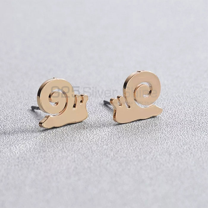 Snail Earring, Best Quality Animal Minimalist Earring In 925 Sterling Silver AME80_2