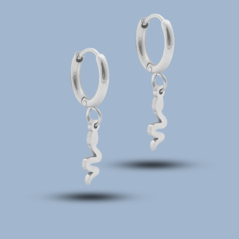 Snak 925 Sterling Silver Hinged Segment Hoop Earring 925She256_0