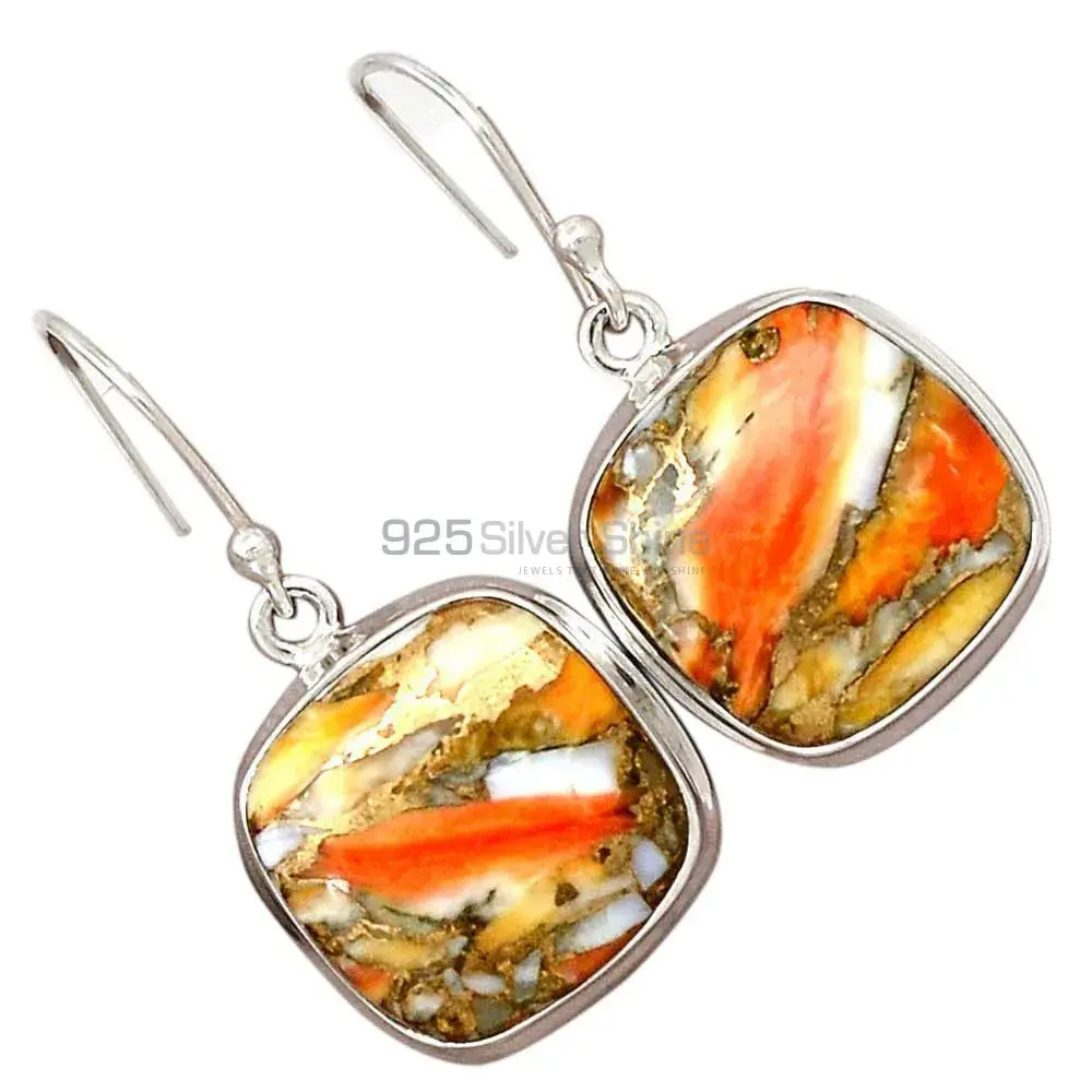Solid 925 Silver Earrings In Natural Bumble Bee Gemstone 925SE2570_6