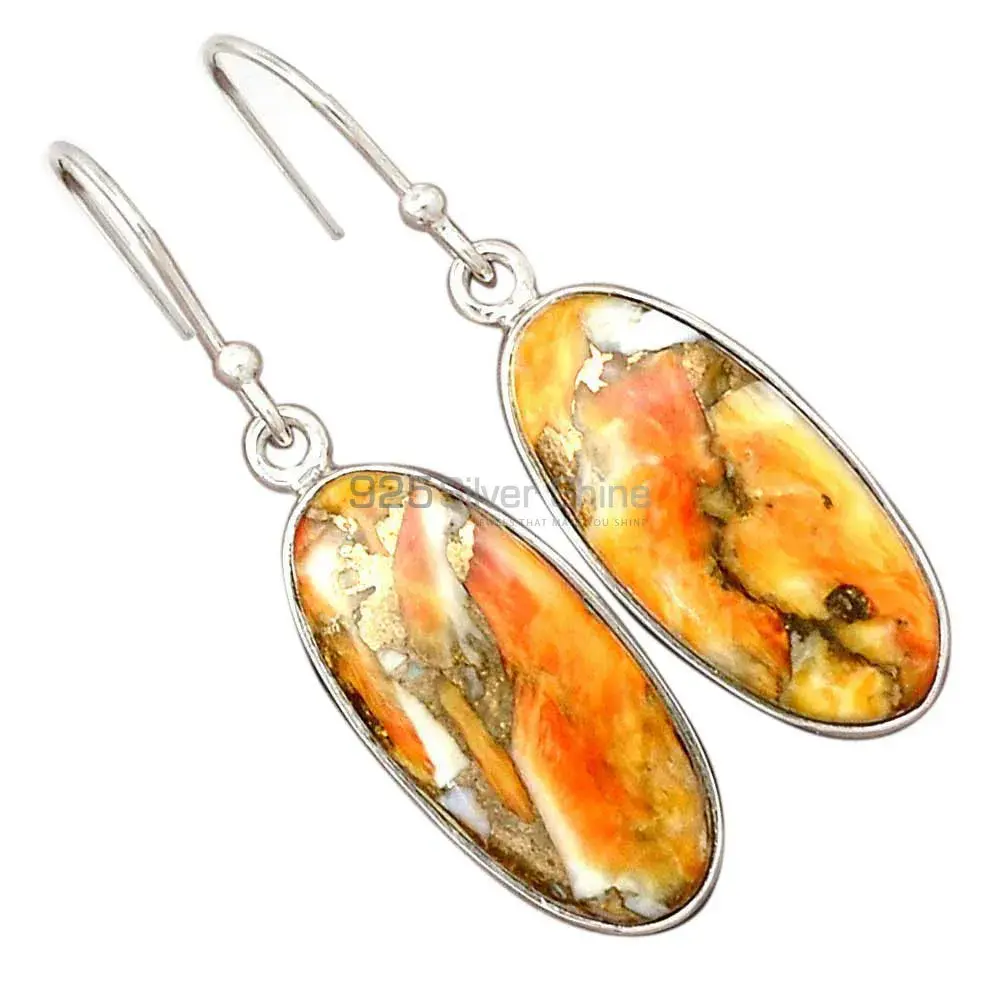 Solid 925 Silver Earrings In Natural Bumble Bee Gemstone 925SE2570_5