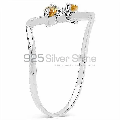 Sterling Silver Citrine Birthstone Womens Rings 925SR3179_1